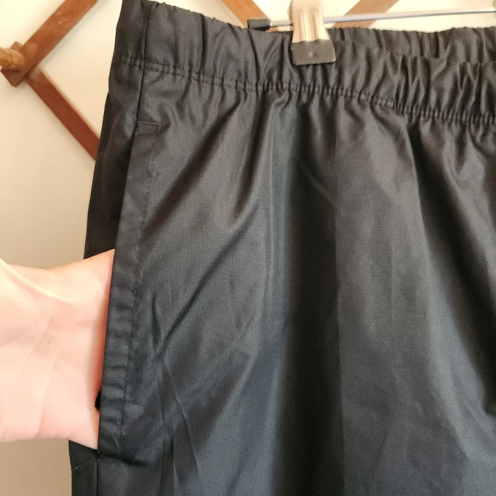 Nike Golf Wind Pant Straight-Leg Track Black Drawstring Pocket Large L